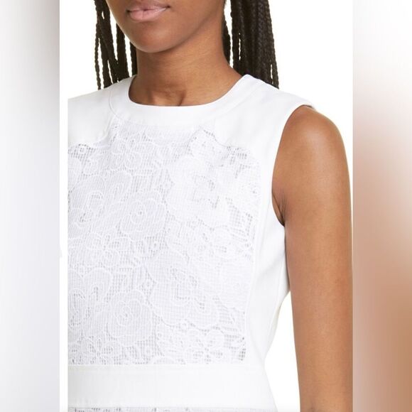 Judith & Charles NWT Sienna Sheath Sleeveless Dress Off-White Size 12 - Picture 2 of 16